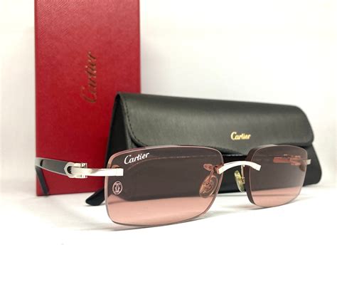 cartier glasses c decor|rimless big c cartier glasses.